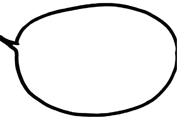 A speech bubble